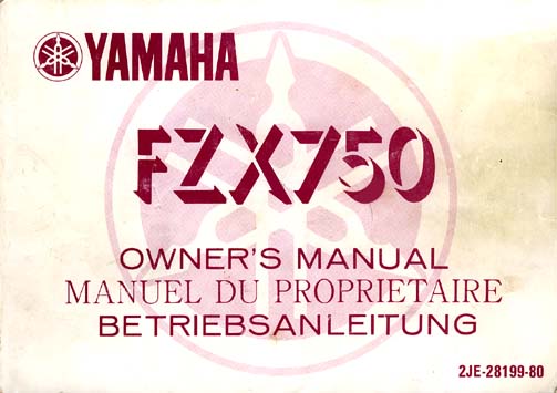 Owners FZX750